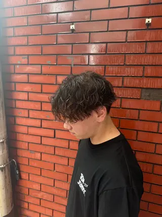 パーマ メンズ 柏メンズカットパーマ NO.1タイチのヘアスタイル