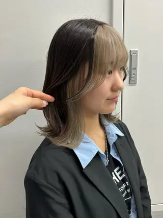 ミディアム 韓国レイヤー/ヘア カラー🎀ayamiのヘアスタイル