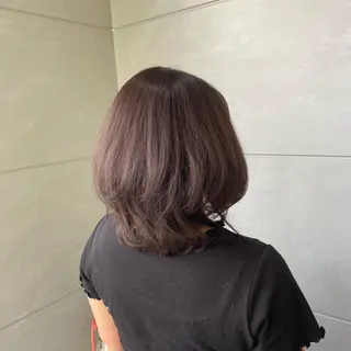 ミディアム カラー 天池 結衣のヘアスタイル