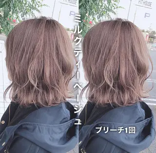 ミディアム カラー 具志 正太のヘアスタイル