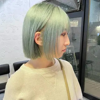 ショート カラー 🌿レイヤーボブ/パ ーマ🌿　木梨健太のヘアスタイル