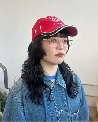 セミロング カラー パーマ ヘアアレンジ キッズ stylist 🌸 kana.のヘアスタイル