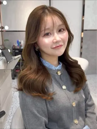 セミロング 🎀透明感カラー shizuka🎀のヘアスタイル