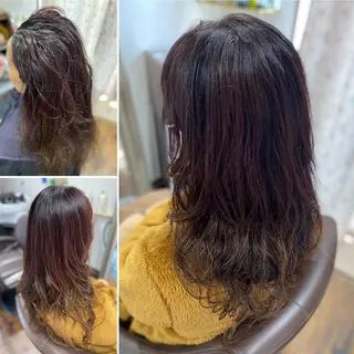 セミロング パーマ くせ改善師 髪質改善師ゴトウのヘアスタイル