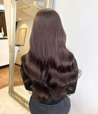 ロング カラー ANKH CROSS 🦋mako🦋のヘアスタイル