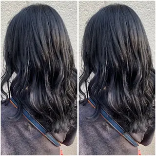 セミロング 【北千住】🌈韓国風 レイヤー✨小顔カットのヘアスタイル