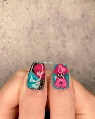 ネイル 3dパーツ/流行り 👧shushu❤️のネイルデザイン