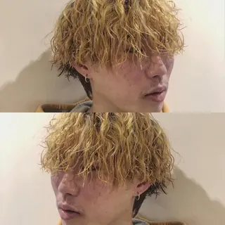 パーマ ヘアアレンジ メンズ 美容室sand 横浜のヘアスタイル
