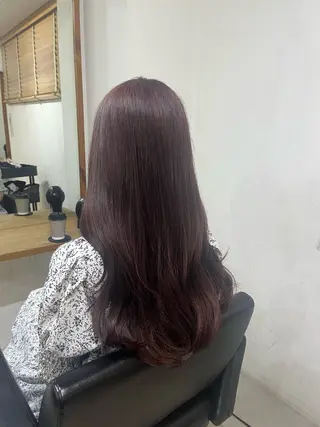 ロング カラー ✨🎨ブリーチなし 透明感カラー✨美友のヘアスタイル