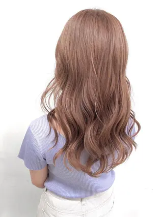 セミロング カラー エフェクトブリーチ 🌟前澤啓太朗のヘアスタイル