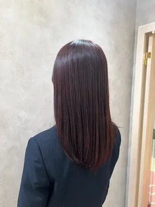 ロング カラー ヘアアレンジ 茂木 未海のヘアスタイル