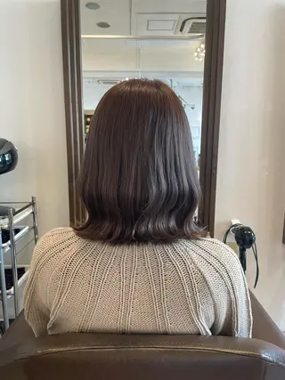 ミディアム 千野 優由のヘアスタイル