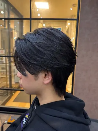 ショート パーマ メンズ 奥村 卓也のヘアスタイル