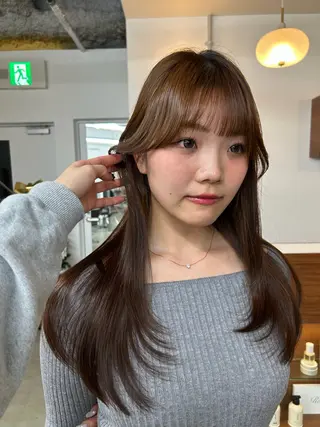 ロング カラー 大阪梅田/ イマムラミヅキのヘアスタイル