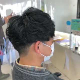 ショート パーマ メンズ うねり・パサつき改善 山本翔大✨️のヘアスタイル