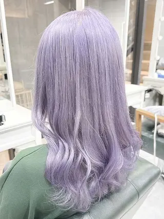 セミロング カラー ヘアアレンジ Days 透明感カラーのヘアスタイル