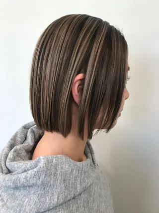ショート カラー クロスパーマ松永裕久 似合わせカットのヘアスタイル