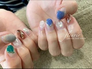 ネイル フルリール 【プライベートサロンのネイルデザイン