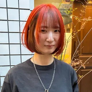 ショート ハイトーン/レイヤー カット/TAKEのヘアスタイル