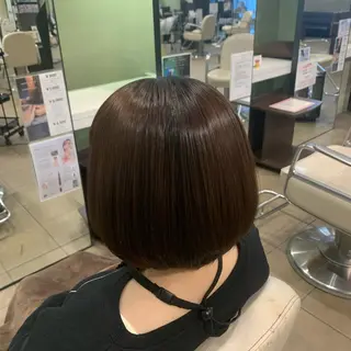 ミディアム カラー 地毛風ストレート/ 髪質改善/榎本流行のヘアスタイル