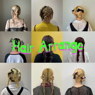 ロング カラー ヘアアレンジ 🌼ブリーチ/個性派 ヘアセットMei🌼のヘアスタイル