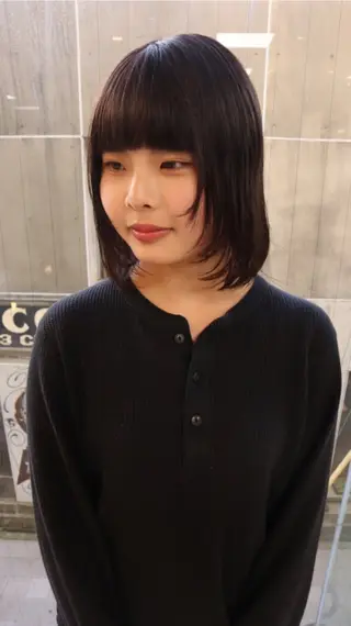 ミディアム レイヤー/ボブ/ 透明感カラー/ニワのヘアスタイル