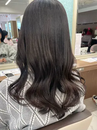 セミロング カラー 店長福島成美/髪質 改善縮毛矯正/カラーのヘアスタイル