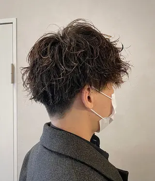 パーマ メンズ 艶カラー✨️派手髪 🦄renのヘアスタイル