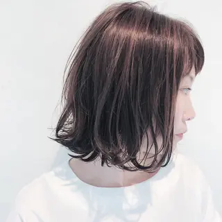 ミディアム カラー 伊藤 さやかのヘアスタイル