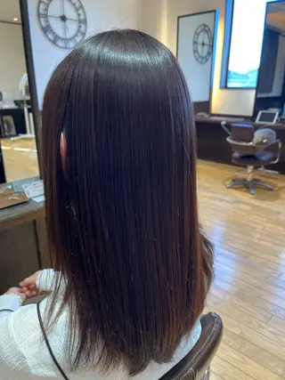 ロング カラー 赤み消しカラー 🩵かりんのヘアスタイル
