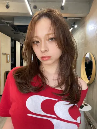 ミディアム カラー カットモデル募集中 ／HARUKA🎀のヘアスタイル