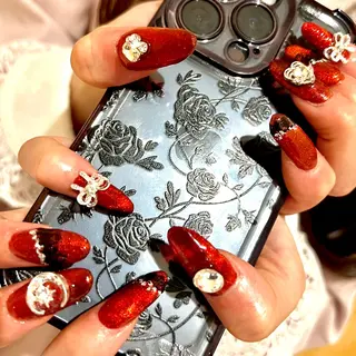 ロング Nail Salon midnightのネイルデザイン
