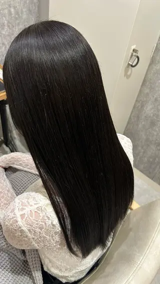 ロング カラー 似合わせ 顔周りYUUGAのヘアスタイル