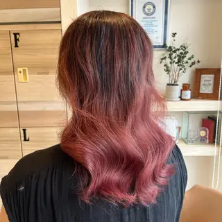 ミディアム カラー 韓国風🌷✨ 守屋紗希のヘアスタイル