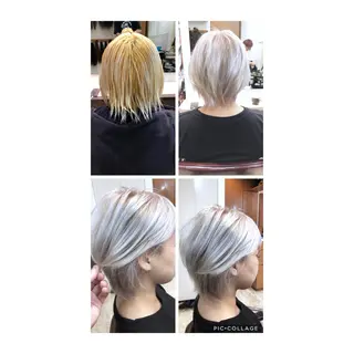 ミディアム カラー 100%髪質改善特化 TRUNSのヘアスタイル