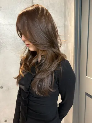 ロング カラー レイヤー/柔色 カラー/SAkiのヘアスタイル