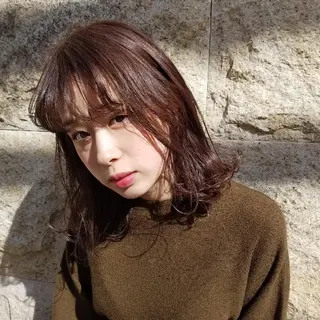 カラー 🙃 透明感カラー/ボブのヘアスタイル