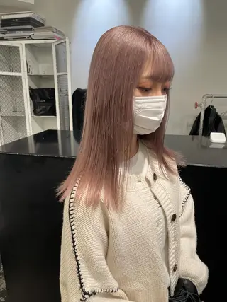 ロング カラー パーマ ヘアアレンジ メンズ キッズ ネイル マツエク・マツパ 艶ハイトーン/ヘア アレンジAYAKAのヘアスタイル