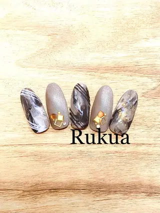 メンズ ネイル Rukua Nのマツエク・マツパデザイン