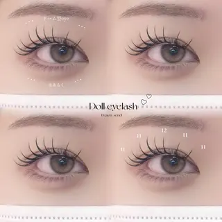 マツエク・マツパ eye＋nano所属・韓国風束感まつ毛🩵 Nozomiの眉毛・アイブロウイメージ