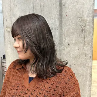 ミディアム さとう あやかのヘアスタイル