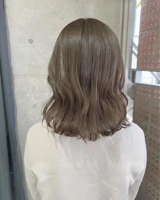 カラー ボブパーマコテ巻き風 パーマNo1深江秀平のヘアスタイル