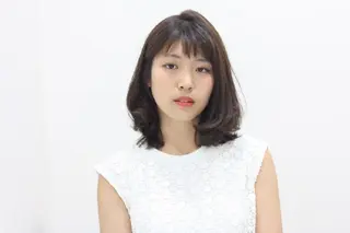 ミディアム カラー パーマ ha'な  hair所属・堀 剛大のヘアスタイル