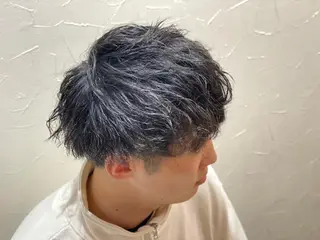 ショート パーマ メンズ 浅見 天翔のヘアスタイル