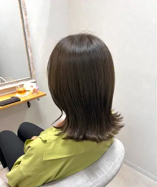 ミディアム カラー ショート/白髪ぼかし 君和田若菜のヘアスタイル