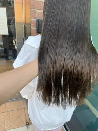 ロング カラー パーマ メンズ キッズ ネイル マツエク・マツパ アイブロウ 久木原 ゆりのヘアスタイル