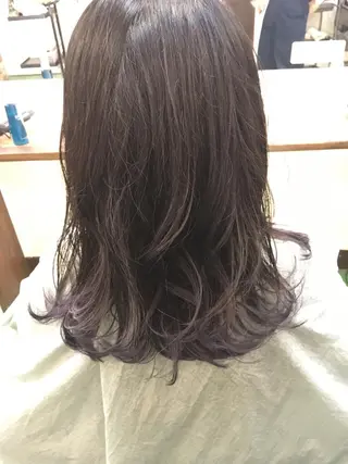 セミロング カラー Lagom なかだのヘアスタイル