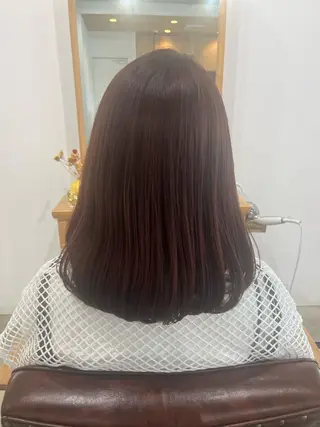 ミディアム カラー 三島 有佳里のヘアスタイル