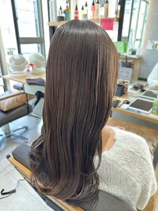 ロング カラー 🍜のばた 🍜のヘアスタイル