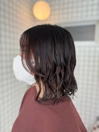 ミディアム パーマ jammin.新塘 亮介のヘアスタイル